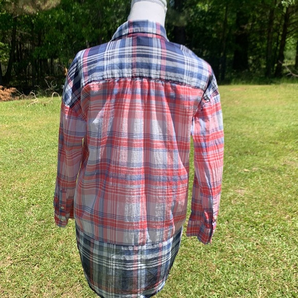 Joie Plaid Pullover Top Size Small - Picture 9 of 10